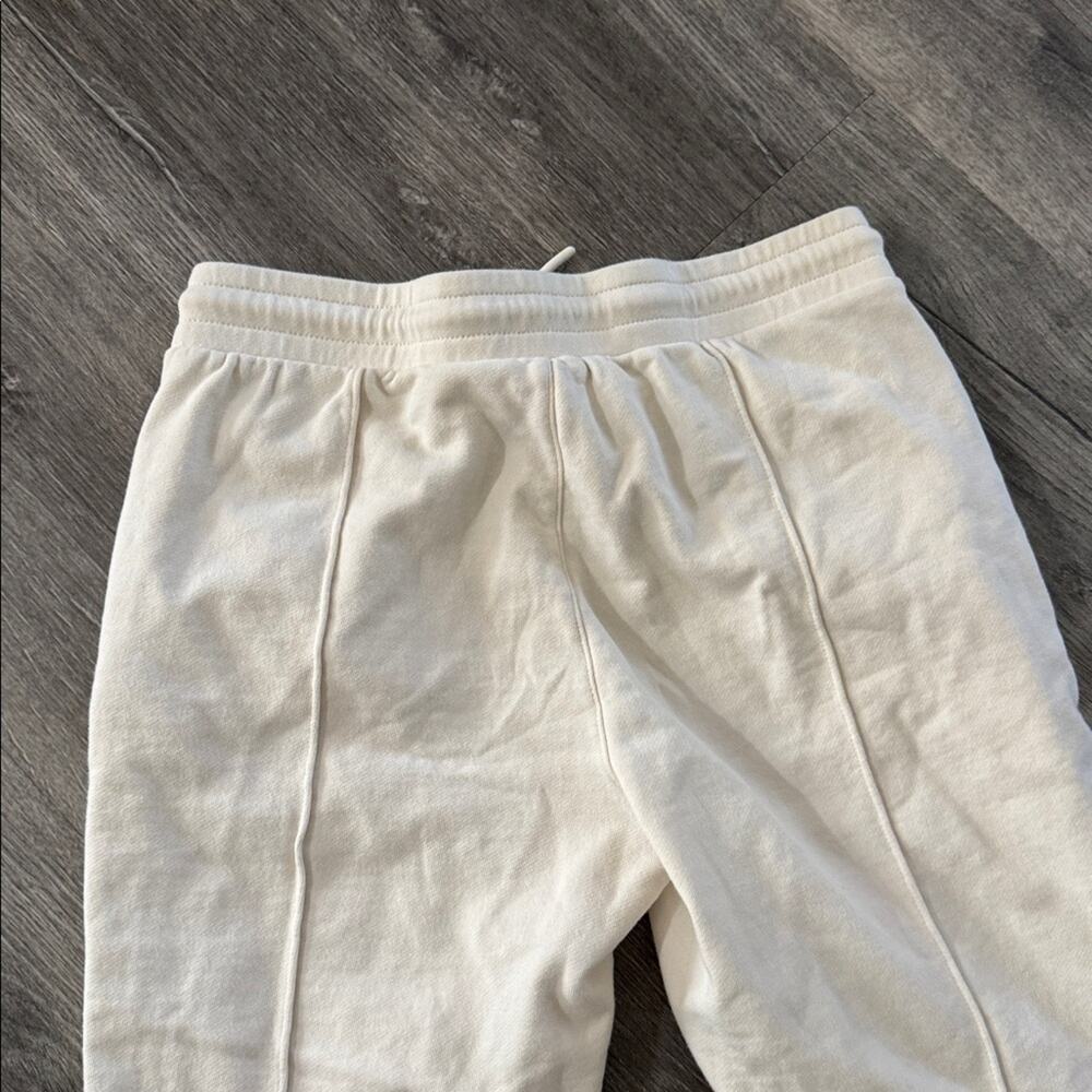 DKNY Sport Cream Pull On French Terry Joggers with Ankle Zippers Size Small - Picture 6 of 8